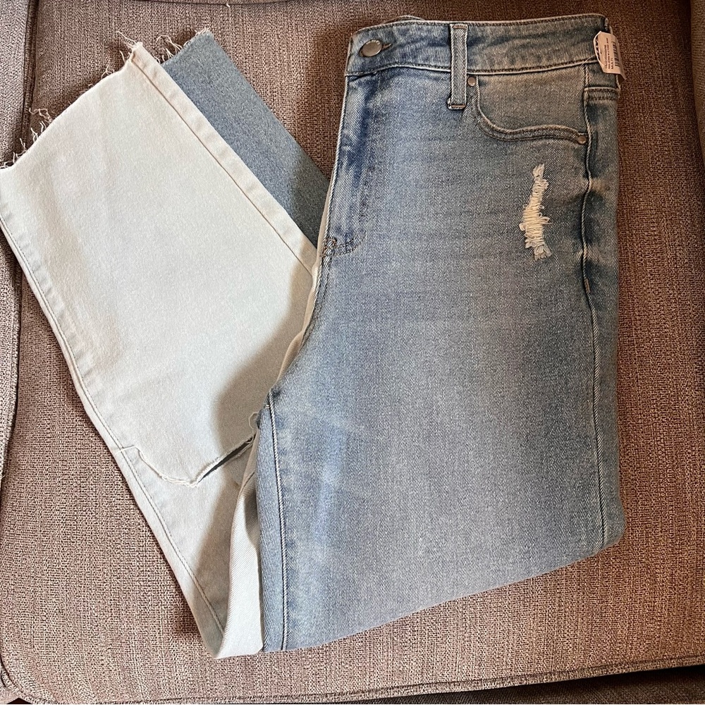 RSQ Distressed Two Toned High Waisted Jeans